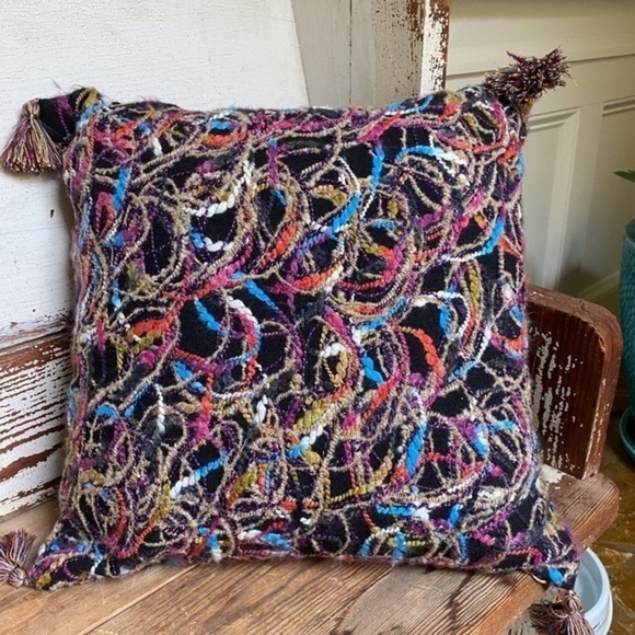 Anthropologie Multi Color Throw Pillow Cover - Picture 1 of 11